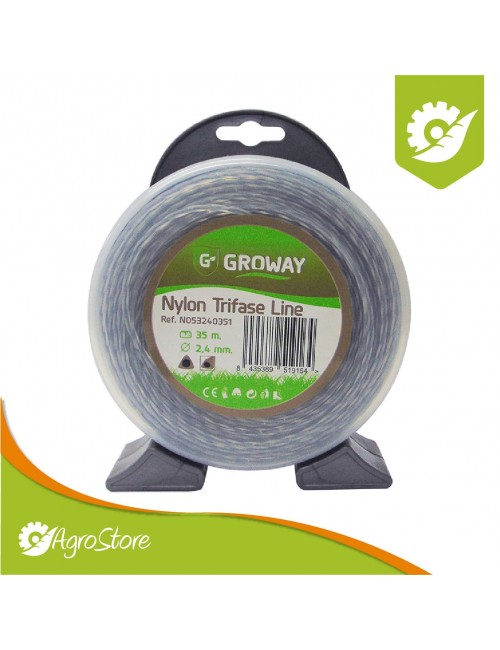 N053240351 NYLON PARA GUADAÑA GROWAY TRIFASE LINE D2,4MM