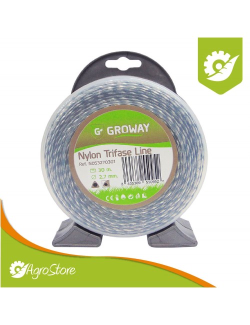N053270301 NYLON PARA GUADAÑA GROWAY TRIFASE LINE D2,7MM