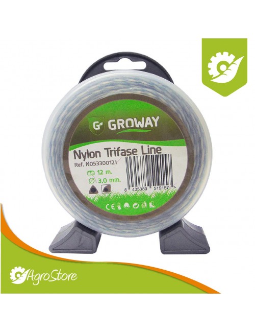 N053300121 NYLON PARA GUADAÑA GROWAY TRIFASE LINE D3,0MM
