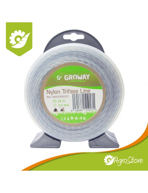 N053300251 NYLON PARA GUADAÑA GROWAY TRIFASE LINE D3,0MM