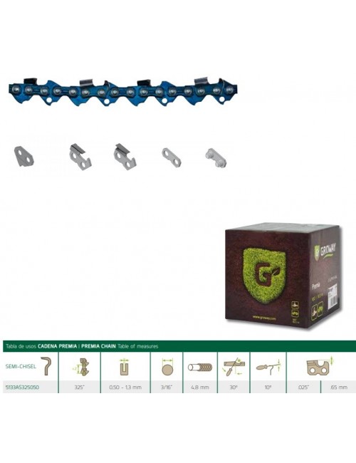5133AS325050 CADENA PARA MOTOSIERRA GROWAY PREMIA SM 325''