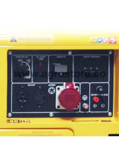 Planta eléctrica diesel 6,3 kva marca Advance - Agrostore