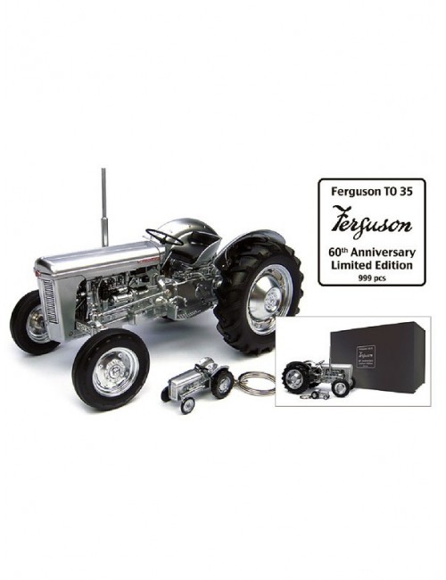 TRACTOR FERGUSON T035 CROMADO EDICION ESP. ESC 1:16