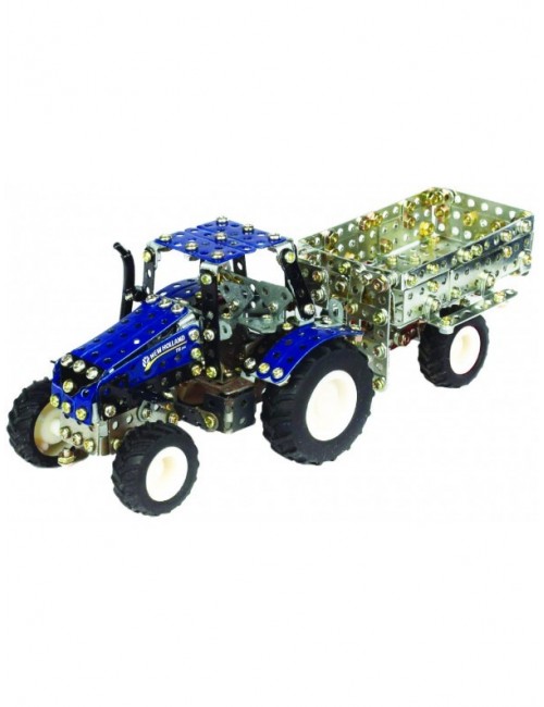 TRONICO TRACTOR NEW HOLLAND CON TRAILER (354 PIEZAS)