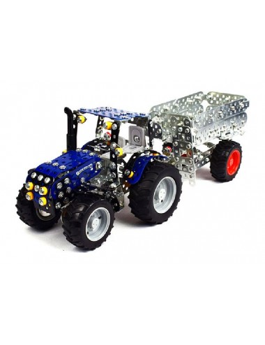 TRONICO TRACTOR NEW HOLLAND CON TRAILER RADIO CONTROL (442 PIEZAS) TRONICO TRACTOR NEW HOLLAND CON TRAILER RADIO CONTROL (442 PIEZAS)