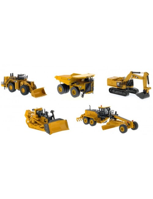 SET X 5 EQUIPOS CATERPILLAR ESCALA 1:125