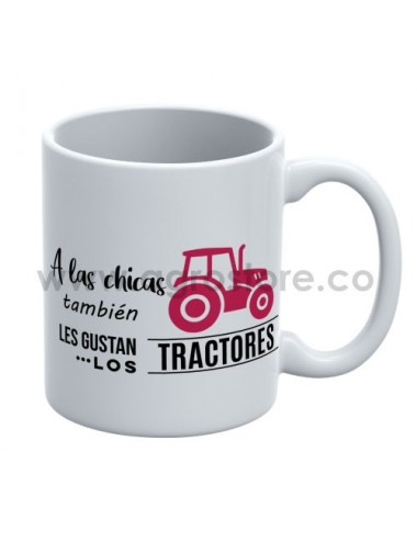 Mug - Pocillo A Las Chicas También Le Gustan Los Tractores