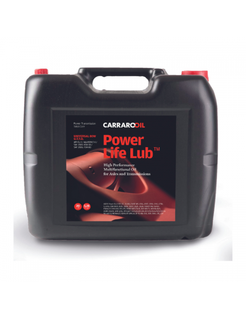CAR210121 ACEITE CARRARO PARA SISTEMAS HIDRAÚLICOS Y DIFERENCIALES POWER LIFE LUB UNIVERSAL 80W x 20Lts