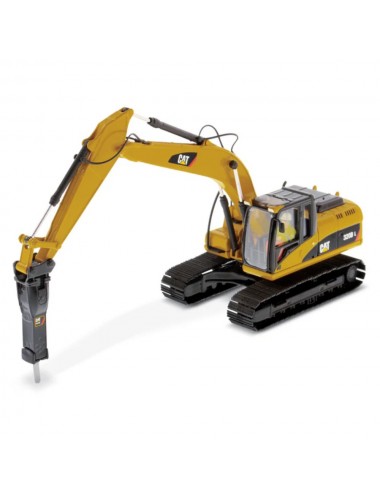 Excavadora Cat 320D con martillo a escala 1:50 Excavadora Cat 320D con martillo a escala 1:50
