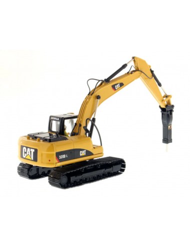 Excavadora Cat 320D con martillo a escala 1:50 Excavadora Cat 320D con martillo a escala 1:50