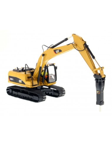 Excavadora Cat 320D con martillo a escala 1:50 Excavadora Cat 320D con martillo a escala 1:50