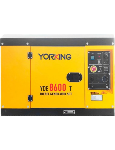 Planta eléctrica trifásica 6,5 kw - 6,5 kva Yorking Planta eléctrica trifásica 6,5 kw - 6,5 kva Yorking