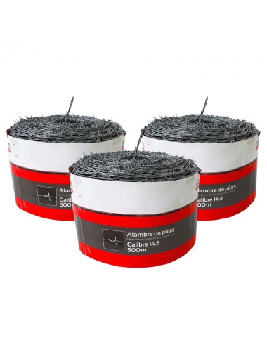 COMPRA ALAMBRE DE PÚAS C14.5 X 500M TORNADO | PAQUETE X 3 UNIDADES PARA SEGURIDAD DURADERA COMPRA ALAMBRE DE PÚAS C14.5 X 500M TORNADO | PAQUETE X 3 UNIDADES PARA SEGURIDAD DURADERA