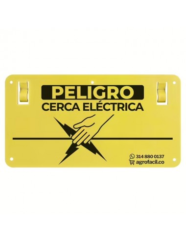 AVISO DE PRECAUCIÓN CERCA ELÉCTRICA - SEÑALIZACIÓN SEGURA Y DURADERA AVISO DE PRECAUCIÓN CERCA ELÉCTRICA - SEÑALIZACIÓN SEGURA Y DURADERA