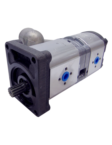 BOMBA HIDRAULICA MF SERIE 4200 DOBLE CUERPO EJE ESTRIADO