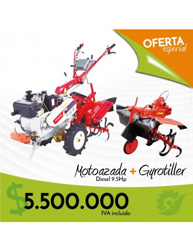 MOTOAZADA DIESEL 9HP CON ROTOVO - Arranque Eléctrico MOTOAZADA DIESEL 9HP CON ROTOVO - Arranque Eléctrico